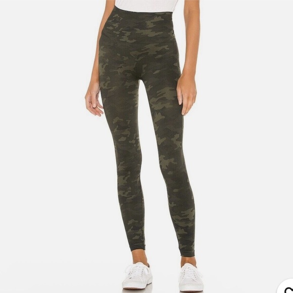 Spanx Look at Me Now Seamless Leggings - FL3515 - Green Camo - Picture 1 of 7